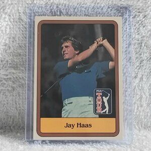 3/$25 E/NM 1981 Donruss Golf Inaugural Jay Haas RC PGA Tour Card 35!!